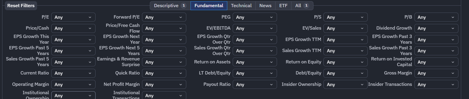 Finviz India Screener Screenshot